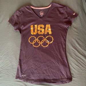 NIKE olympic rings dri-fit shirt